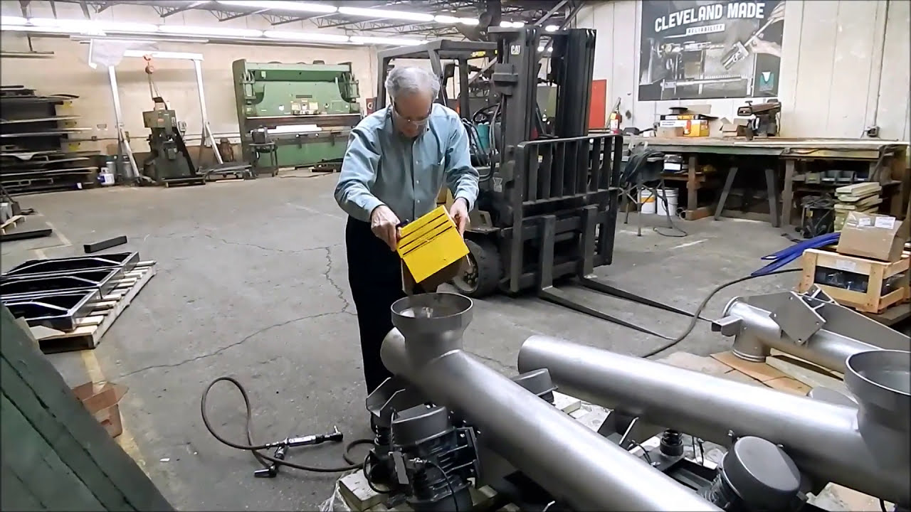 Air-Powered Tube Feeder for Powder Material (14 TPH)  - Cleveland Vibrator Co.