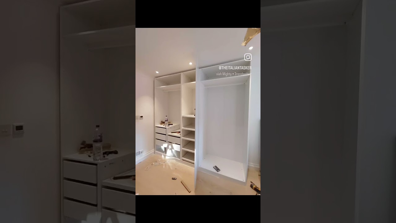 from start to finish! @ikea pax wardrobe