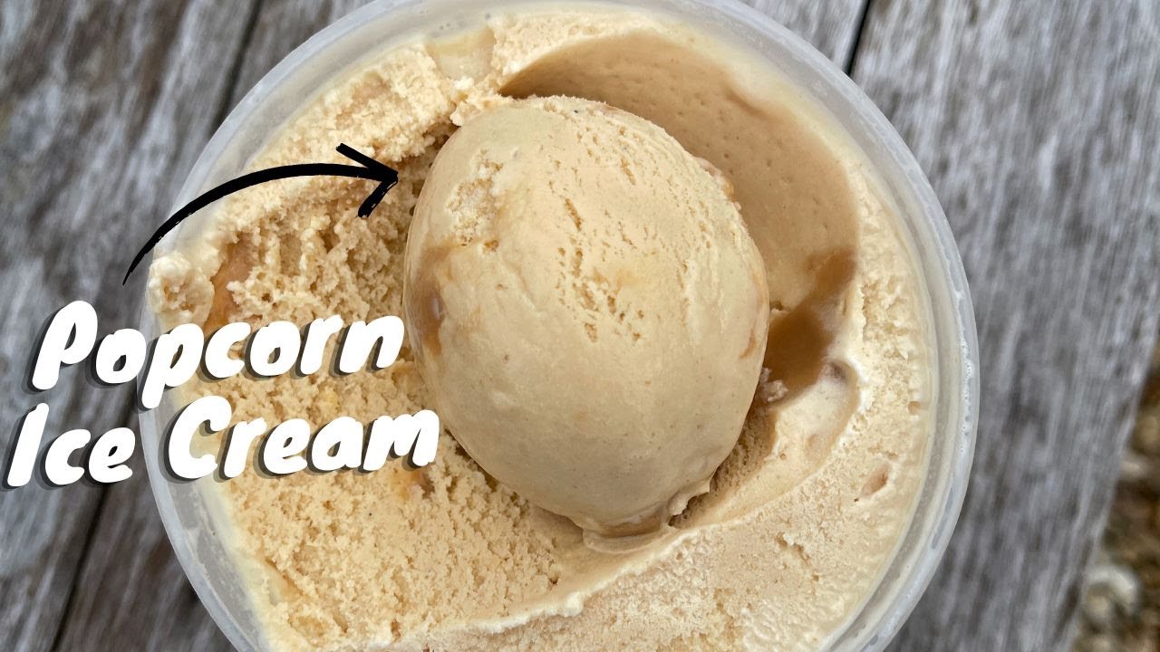 Dulce De Leche Popcorn Ice Cream
