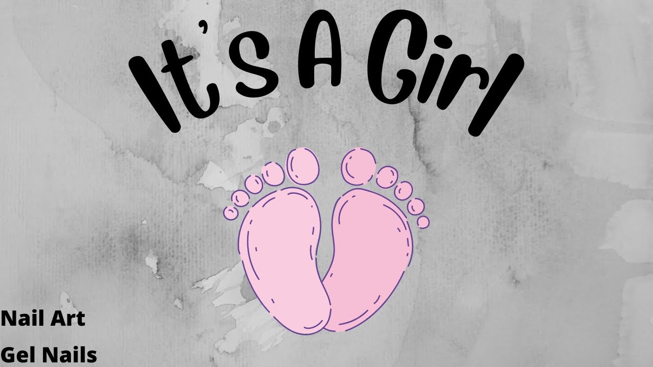 Girl Baby Shower Nail Set