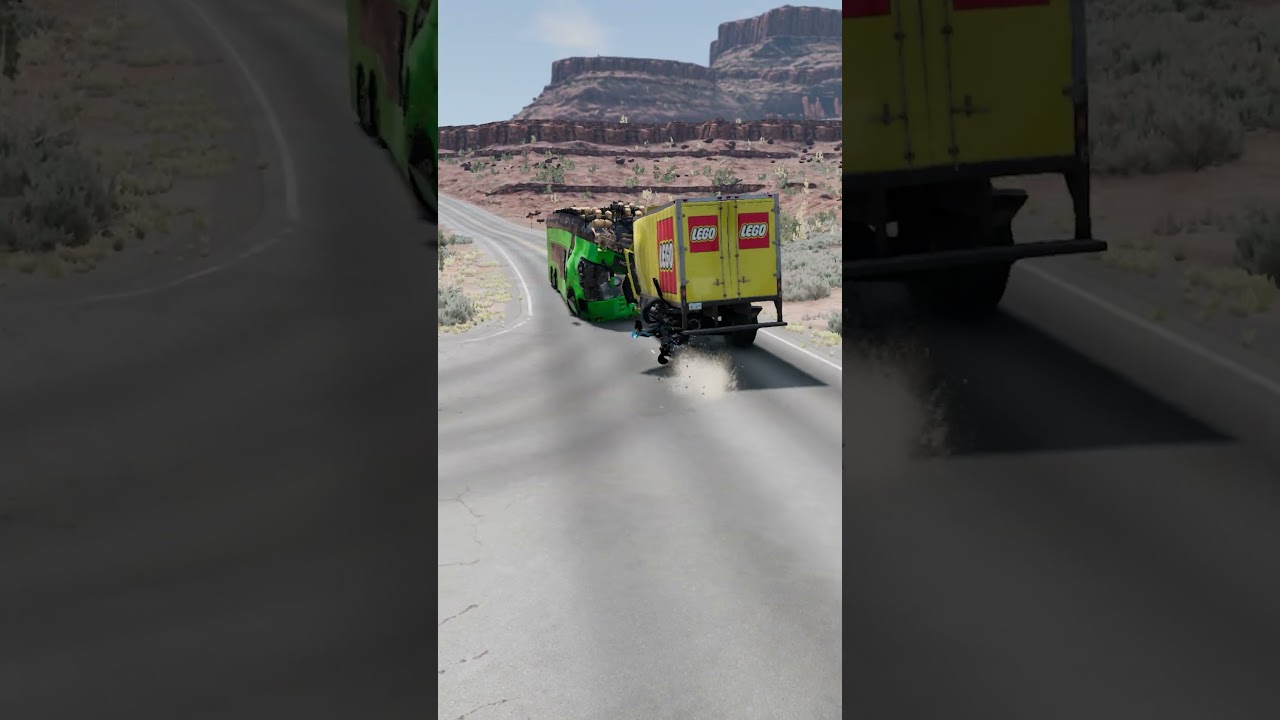Realistic Highway Car Crashes #413 | BeamNG Drive