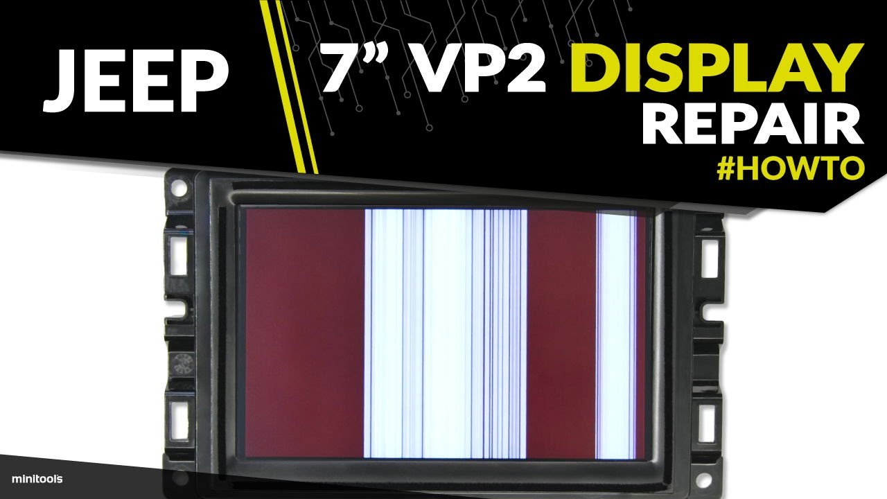 Jeep Renegade and Jeep Compass glitching display repair (Uconnect VP2 7” screen replacement)