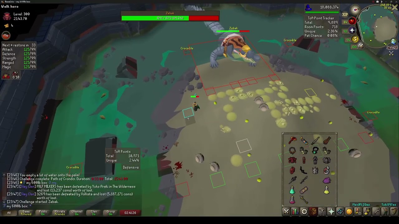 All Praise Zebak Combat Achievement Example