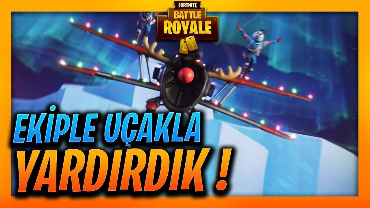 UÇAKLA YARDIYORUZ ! FORTNITE BATTLE ROYALE