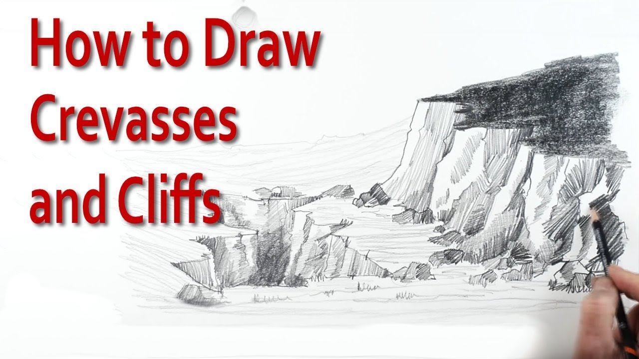Discover a Shockingly Simple Technique for Drawing Cliffs and Crevasses - PaulPriestleyArt