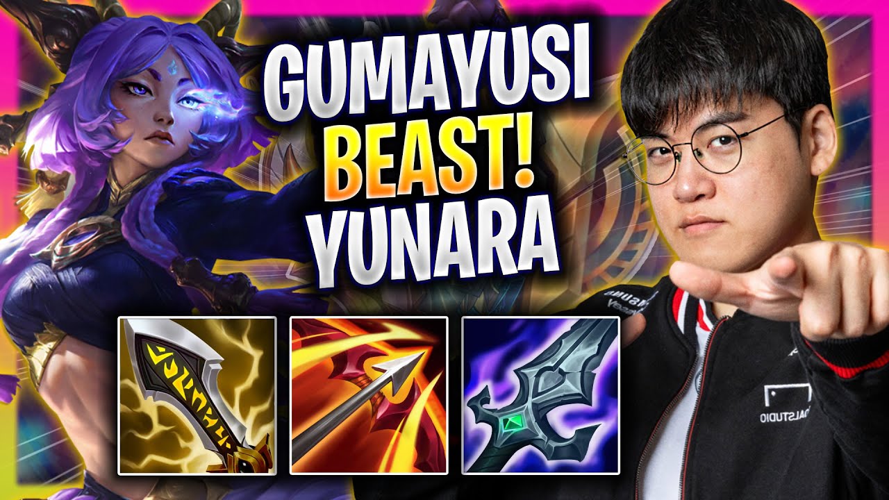 GUMAYUSI IS A BEAST WITH NEW CHAMPION YUNARA! - T1 Gumayusi Plays Yunara ADC vs Lucian!