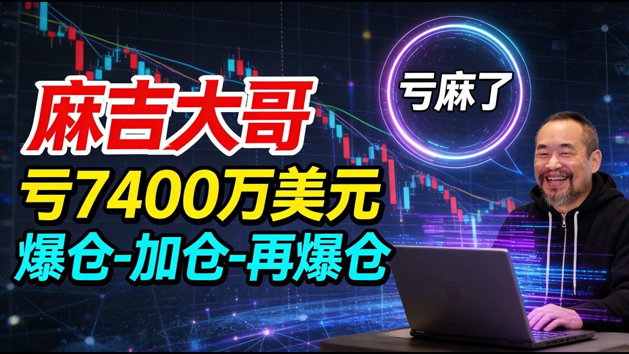 亏麻了！麻吉大哥亏7400万美元！麻吉大哥陷入“爆仓-加仓-再爆仓”归零死亡螺旋！