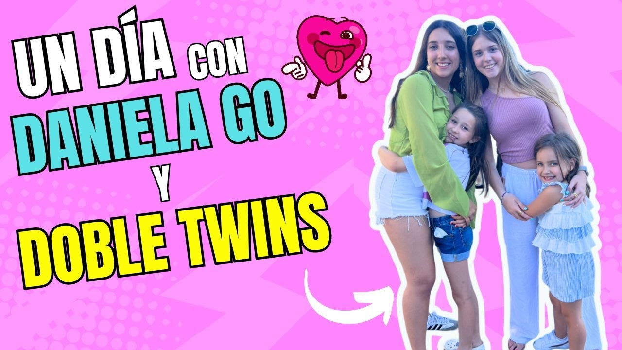 😍 UN DÍA CON DANIELA GO y DOBLE TWINS 😎 REACCIÓN de GISELA 😜 #vlog