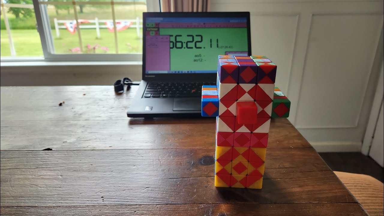 Physical 3x3x3x3 First Recorded Solve and First Sub-hour: 56:22