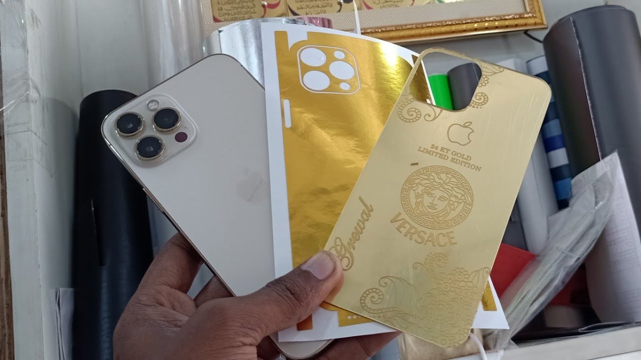 New Trending iPhone 12 Pro Max Versace Edition 24kt Gold Panel Mobile Gold Panel