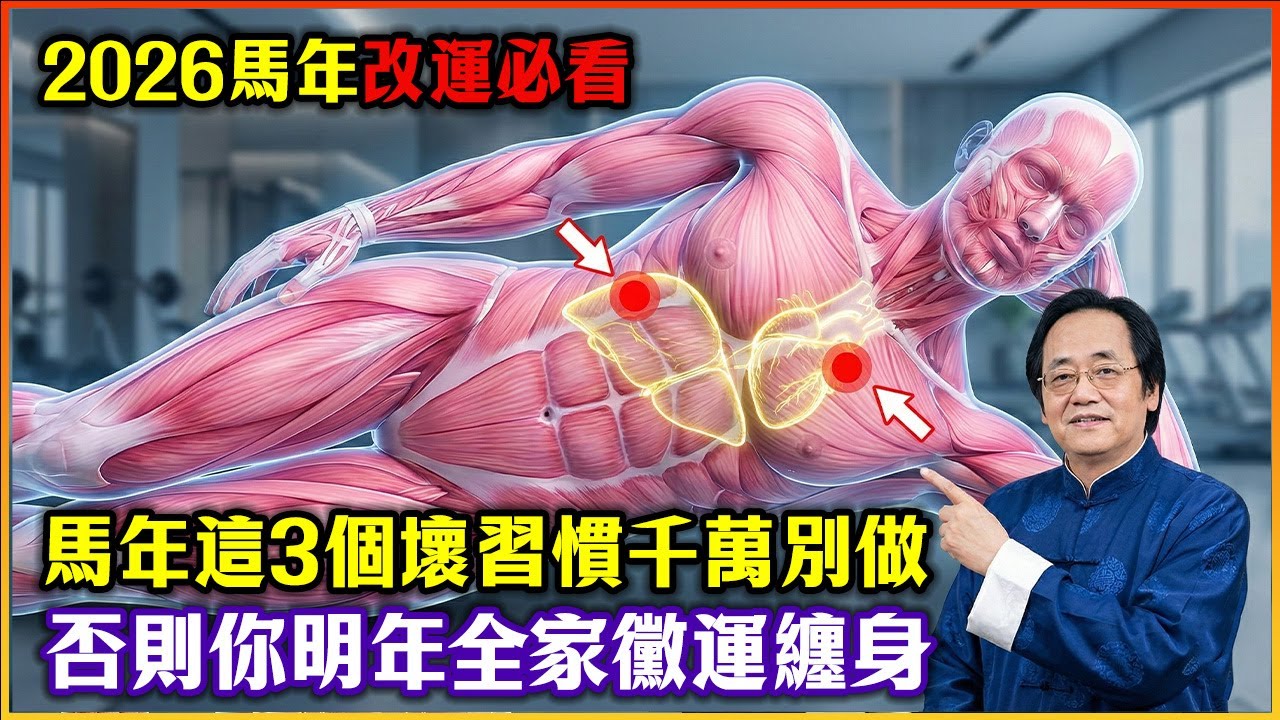 倪海廈留下的保命錦囊：2026赤馬紅羊劫倒數！60歲以上必看：2026是“心髒”大劫年？睡前千萬別做這3件事！ #倪海廈 #2026年運勢 #中醫養生 #易經風水 #赤馬紅羊劫