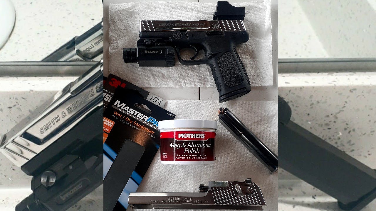 Smith & Wesson SD9VE Polish Slide DIY | How To Polish Slides & Parts | Desert Eagle Polish Slide