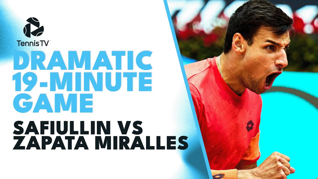 DRAMATIC 19-Minute Game Between Safiullin &  Zapata Miralles | Madrid 2023