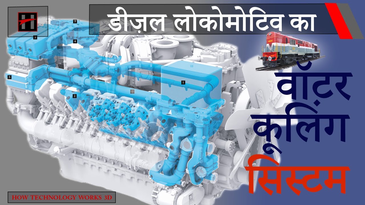 डीजल लोकोमोटिव का वाटर कूलिंग सिस्टम
