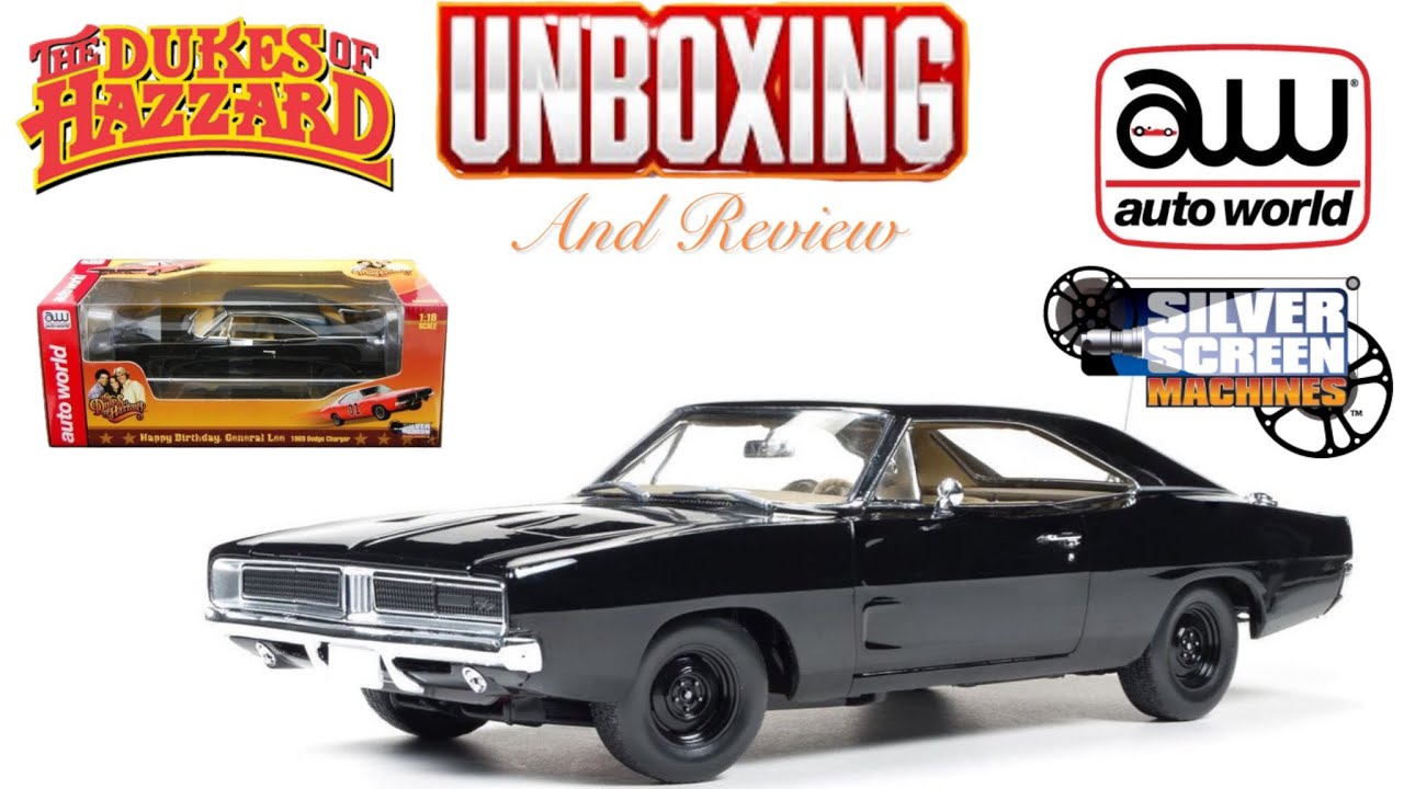 Autoword Silver Screen Machines Happy Birthday General Lee 1/18 Unboxing And Review!