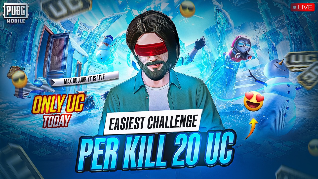 PUBG MOBILE LIVE CUSTOM ROOMS CHALLENGES & UC GIVEAWAYS #maxgujjaryt #pubgmobile #live