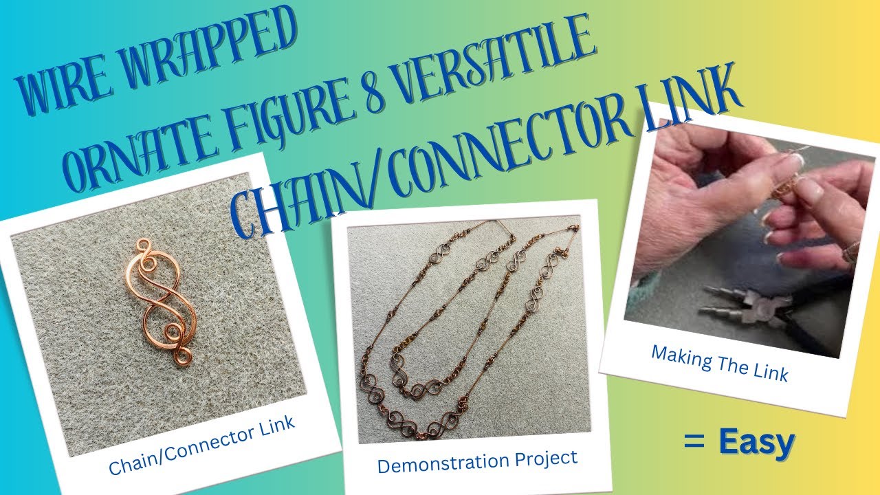 Wire Wrapped Ornate Figure Eight | Versatile Connector for Any Jewellery Project!