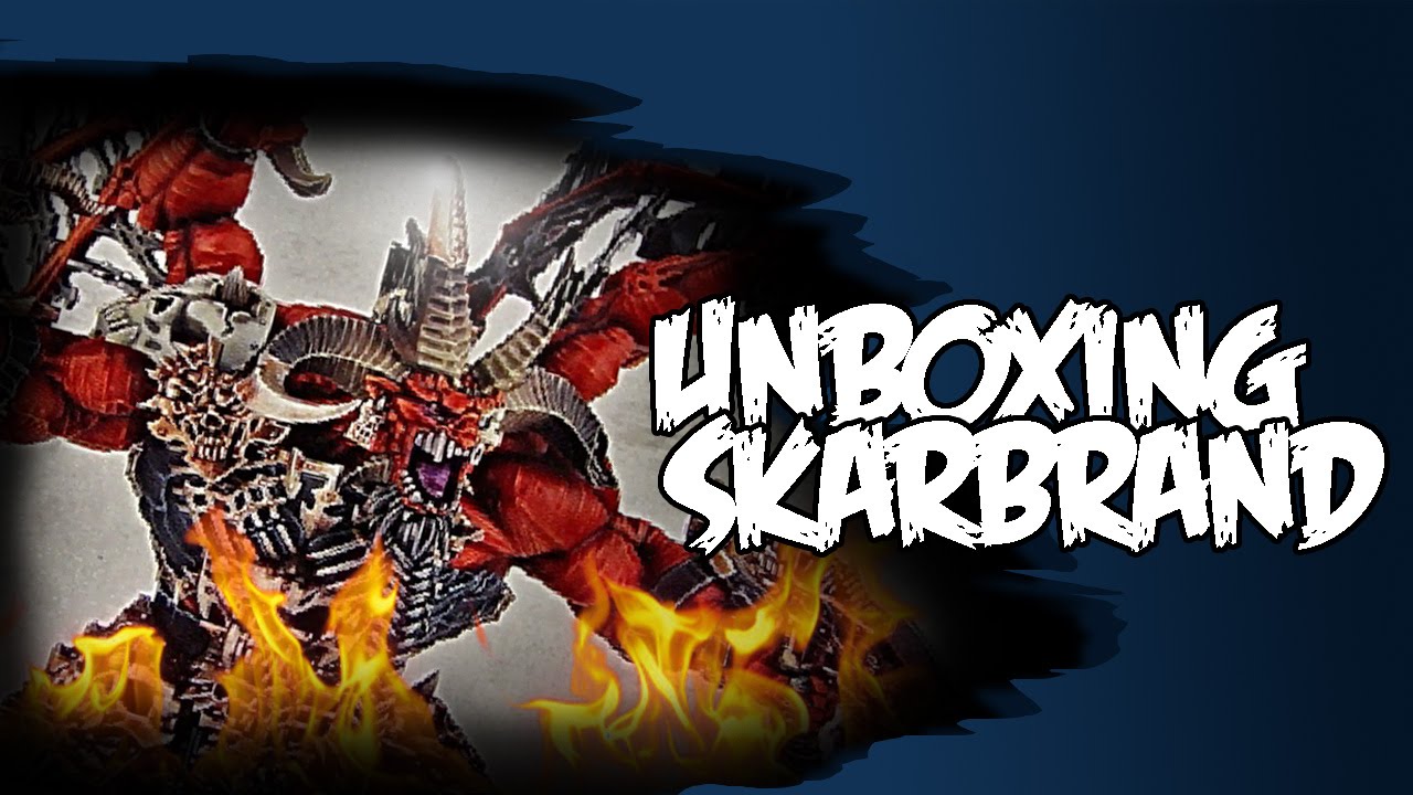 Распаковка набора Skarbrand The Exile Chaos Daemons 40k Age of Sigmar