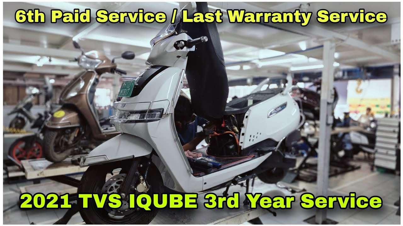 2021 TVS iQube Electric 3rd Year Basic Service | 6th Paid / Last Warranty Service | DNA VLOGS