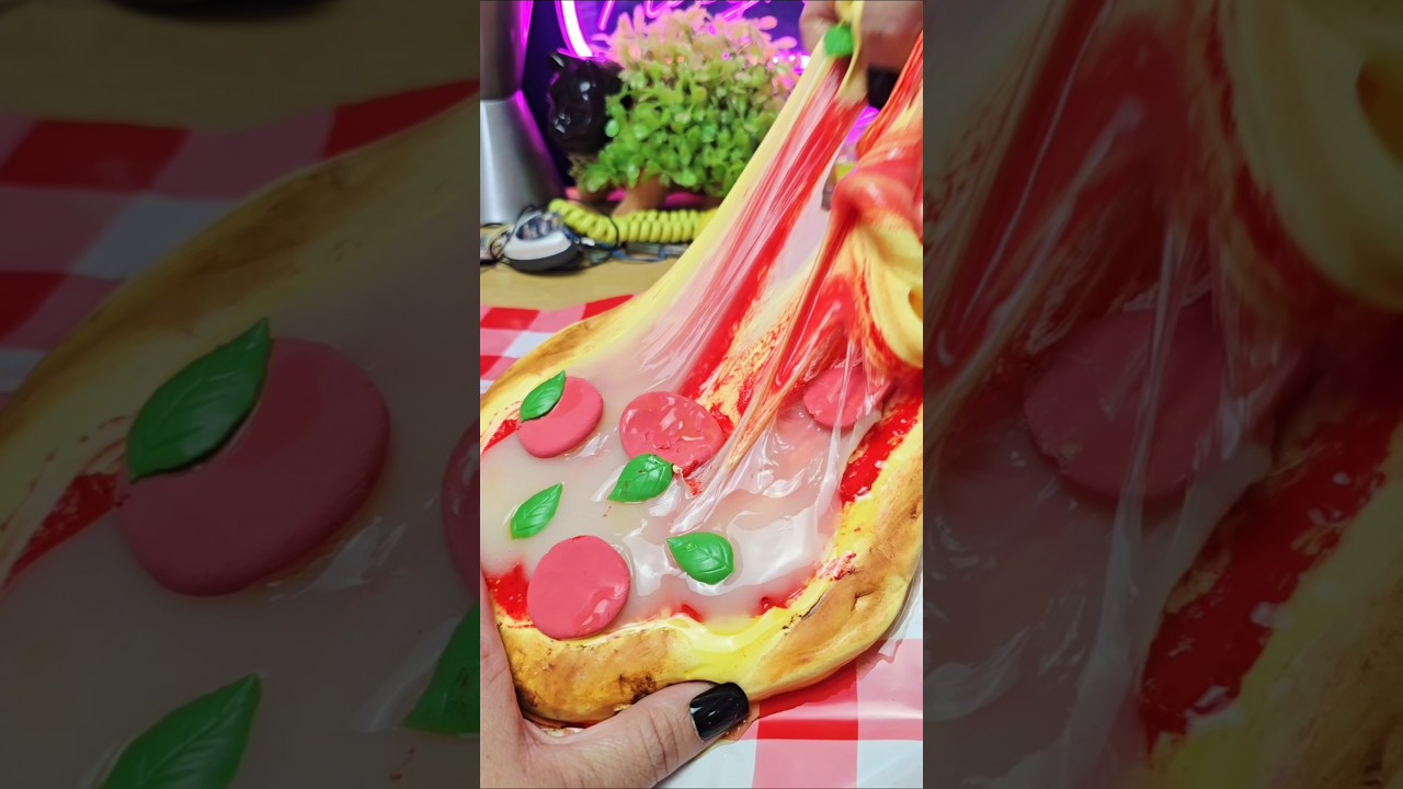 Slime Mart Realistic Pizza Kit #asmr #slimemart #zuru #pizza