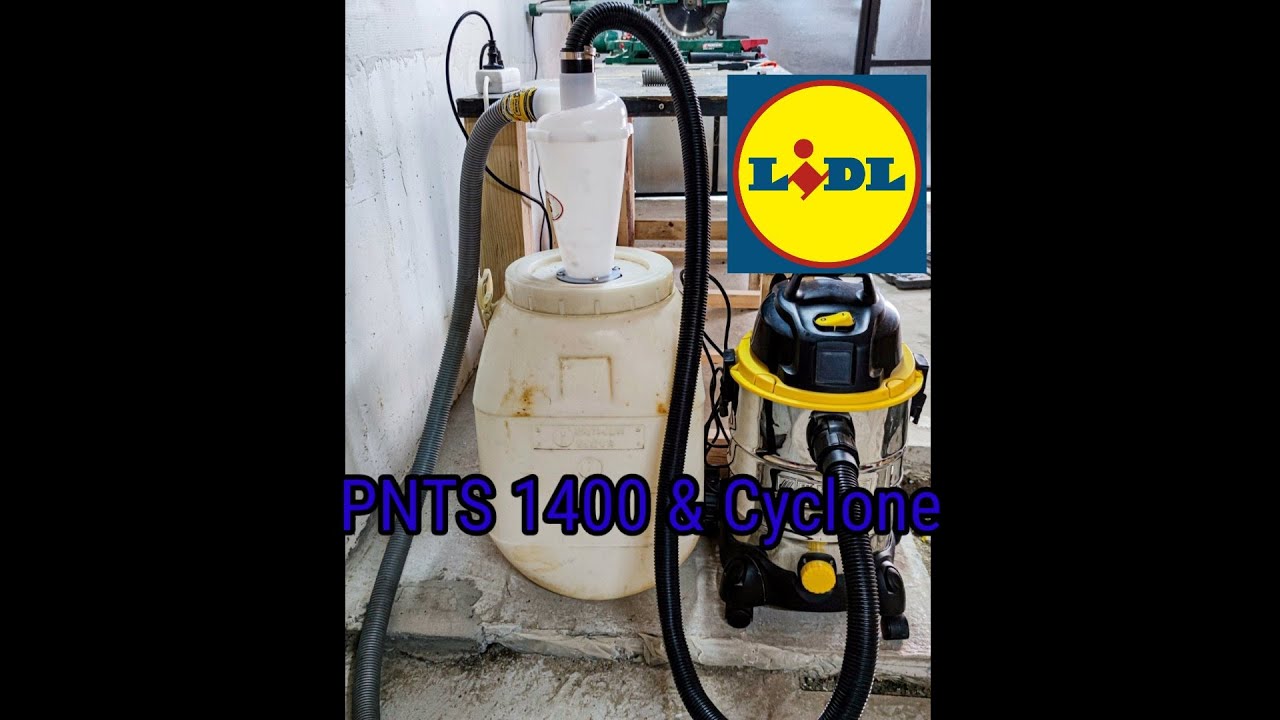 DIY Cyclone dust collector with Parkside PNTS 1400 Vacuum Cleaner