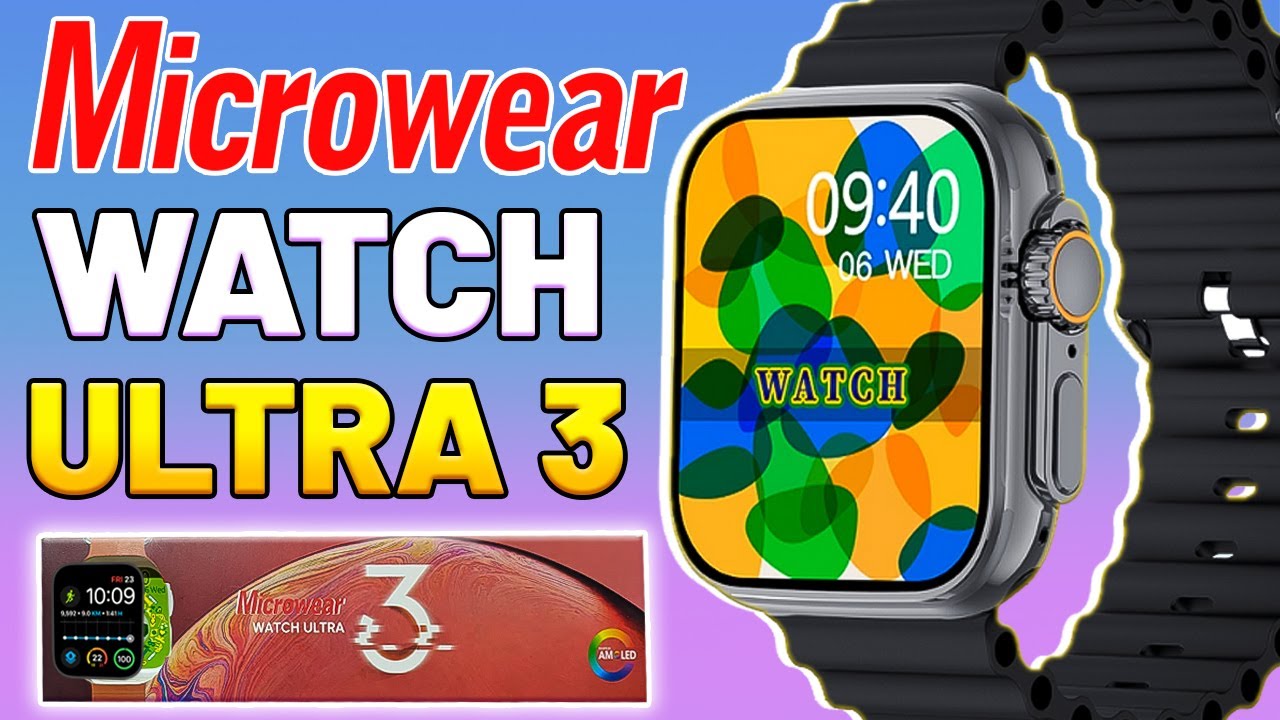 MICROWEAR WATCH ULTRA 3 AMOLED - UM SMARTWATCH COM MAIS DE 100 MODOS ESPORTIVOS + Chat GPT E JOGOS!