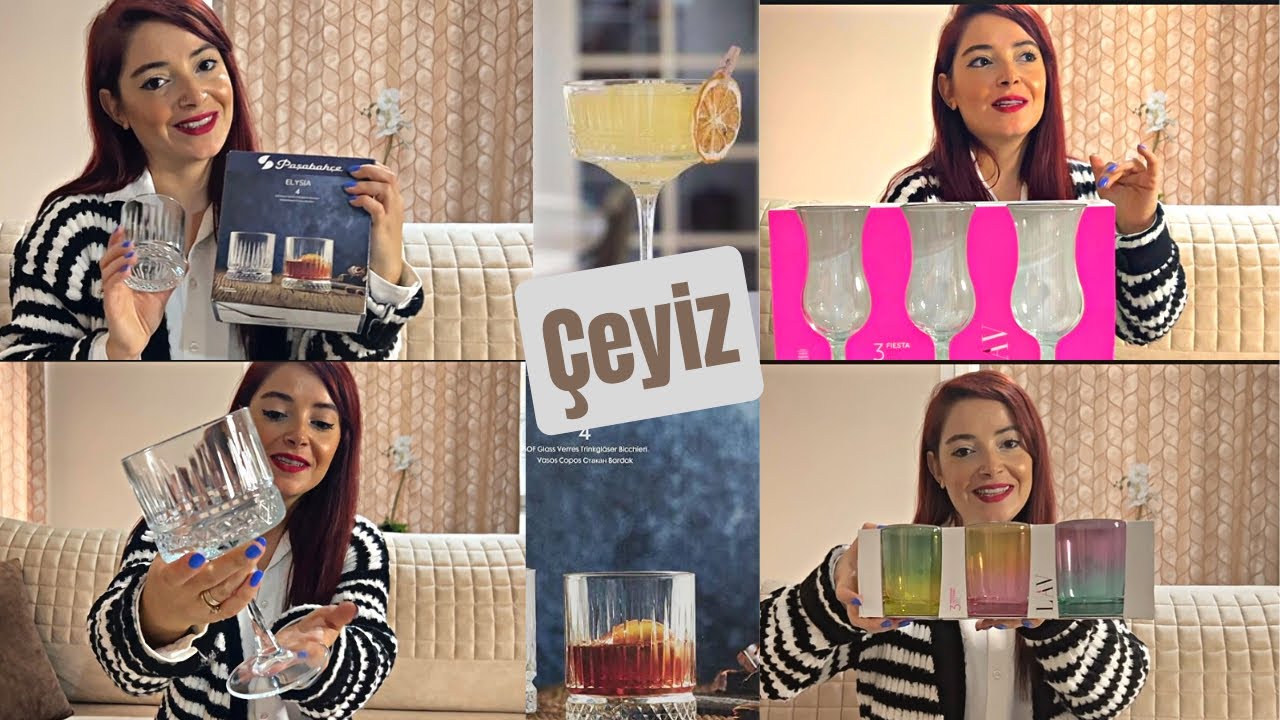 Çeyiz Alışverişi | Bardak Takımlarım | Elysia Paşabahçe| Lav | Rakle | Bim aktüel