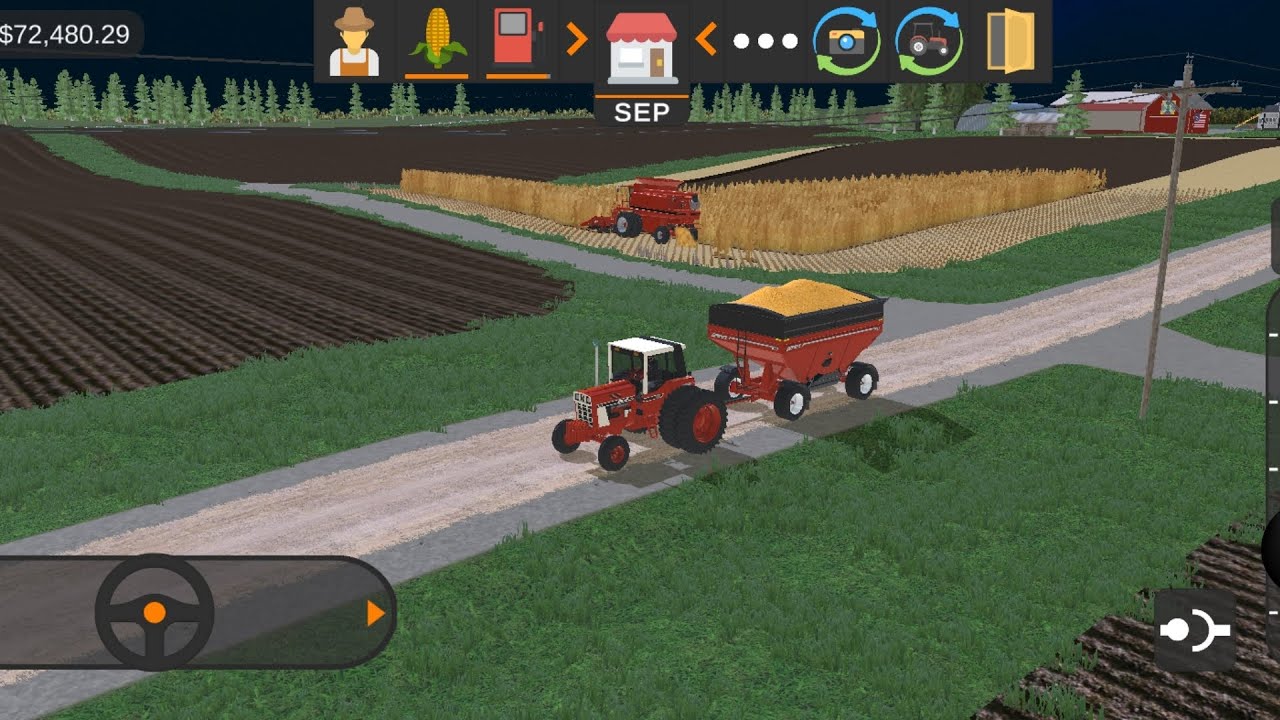 (AMERICAN FARMING MOBILE) Soybean harvest and buying some feeder cattle pt-2 
