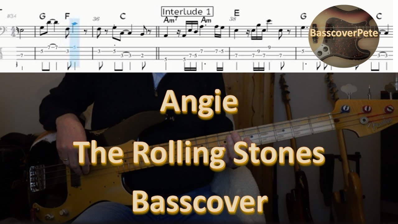 The Rolling Stones - Angie. Bass Cover Tabs Score (standard notation) Chords Transcription