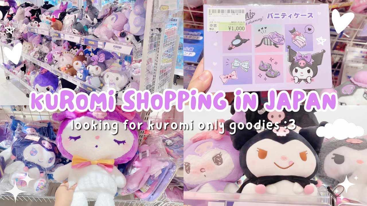 japan vlog 🛒💜 kuromi shopping in a thrift store in japan: kuromi only items! ♡