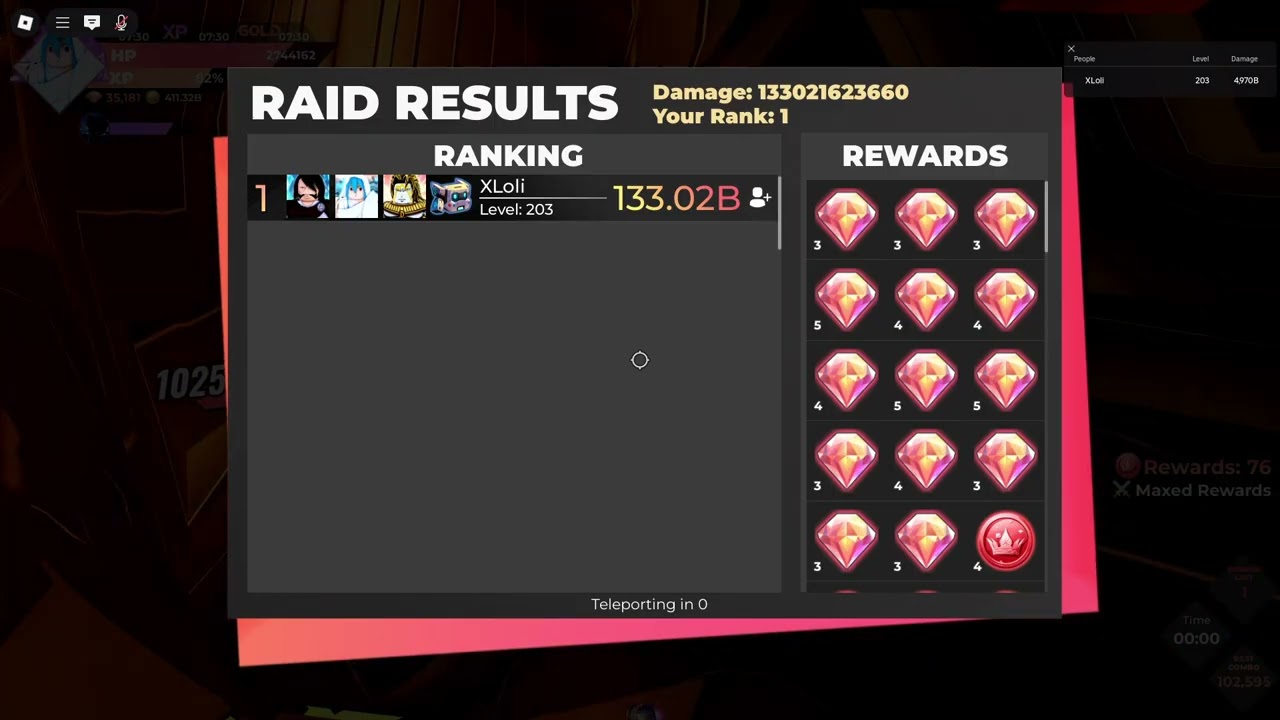 I tried to kill raid boss /Anime Dimensions