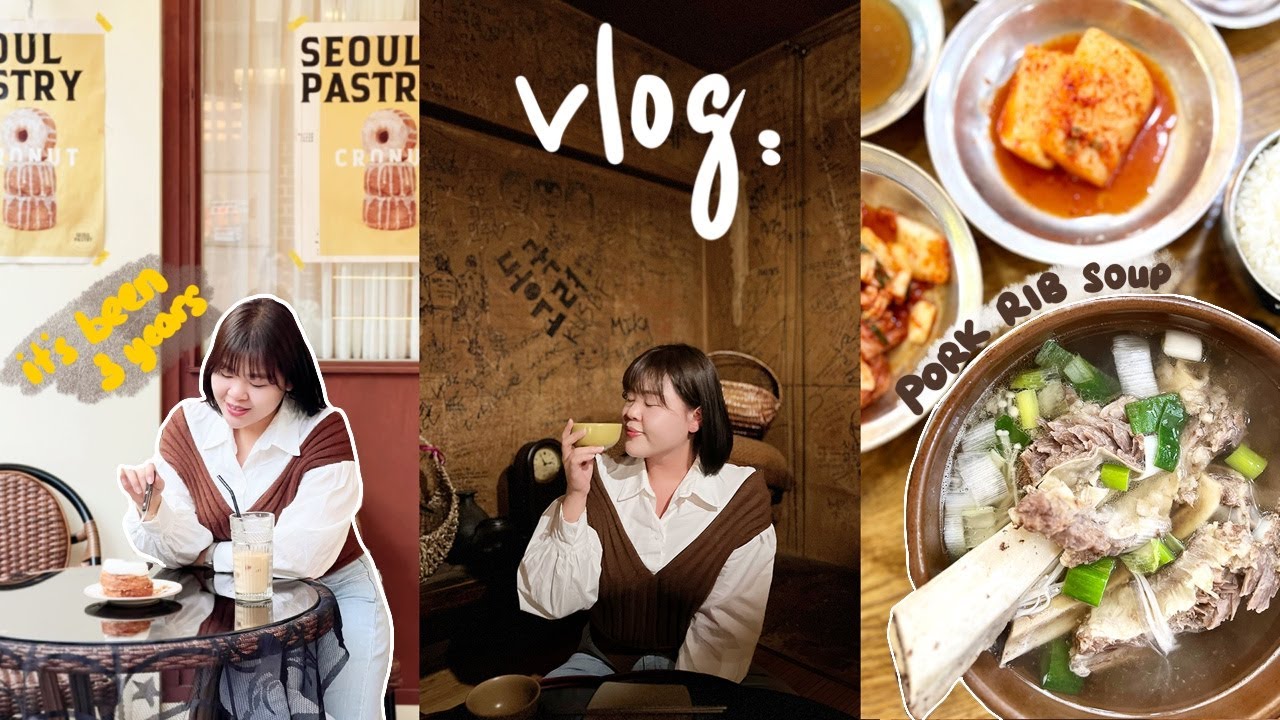 [韓國生活Vlog] 自由業的一天！ 把頭髮剪短！見了3年沒見的朋友好激動！ 弘大延南洞吃吃逛逛、民俗村餐廳好特別！l Cher is chercher