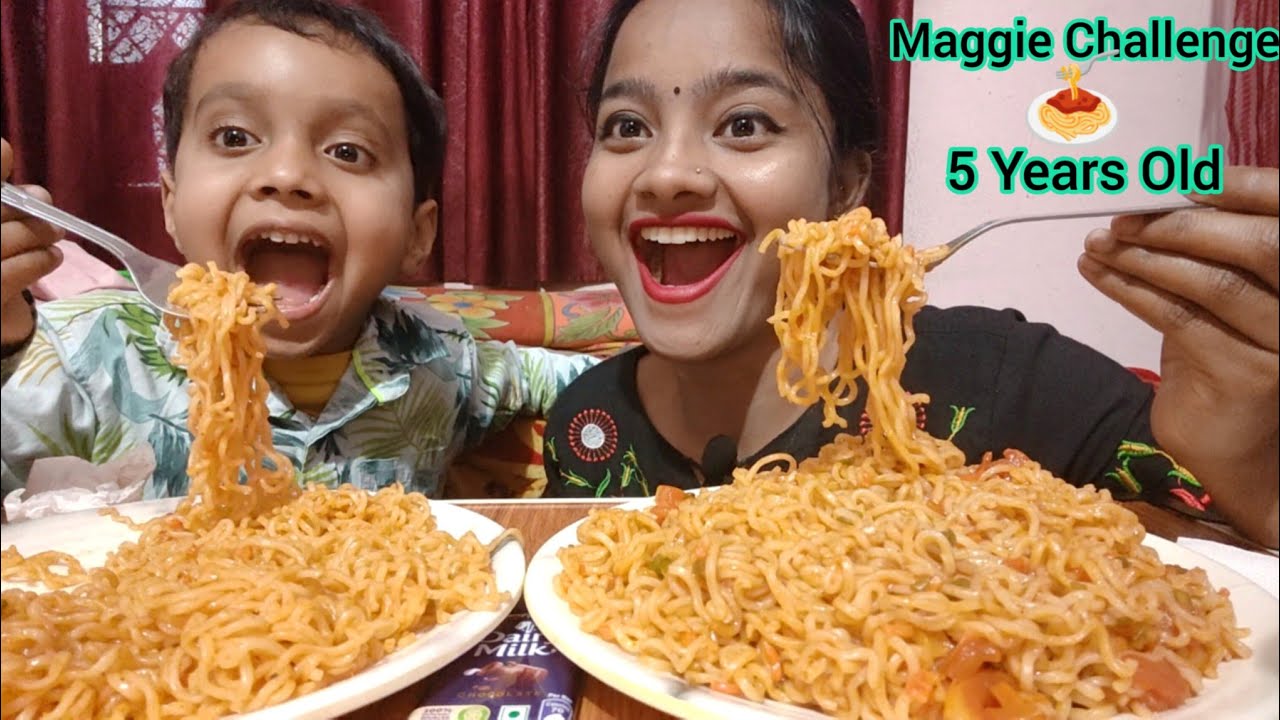 5 Years Old Baby Maggie Challenge 🥵😱