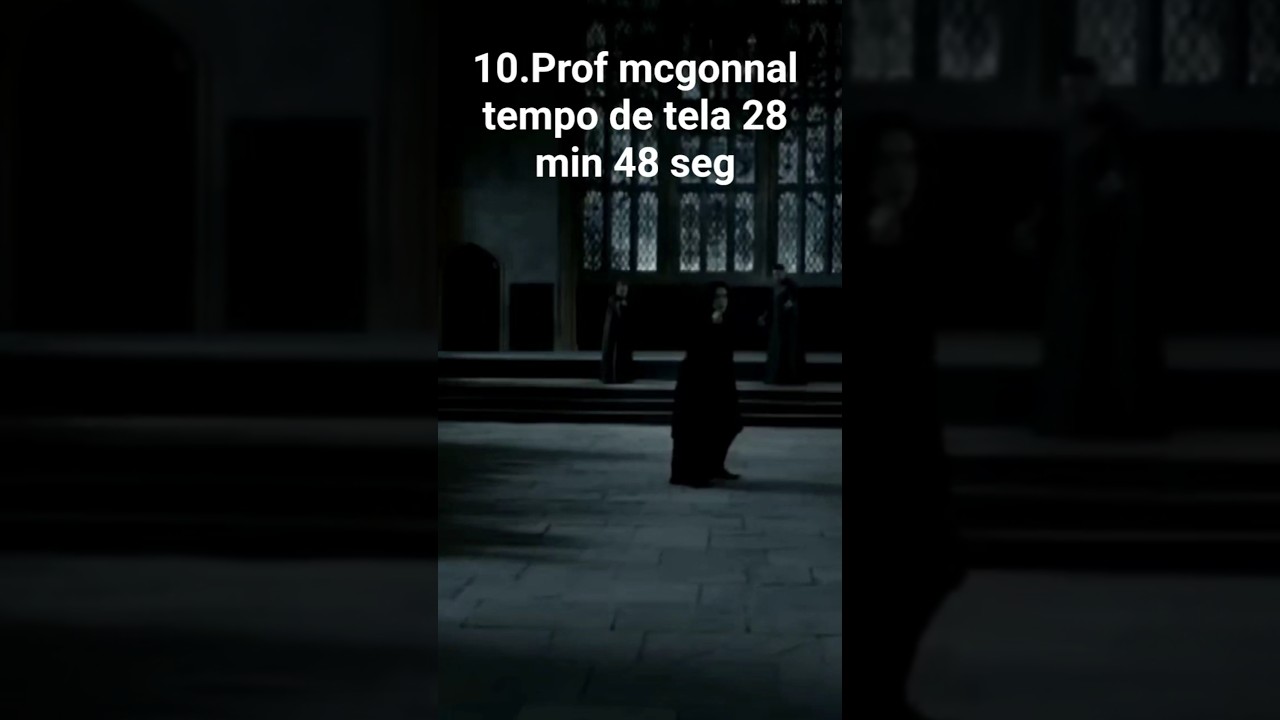 prof mcGonagall tempo de tela 