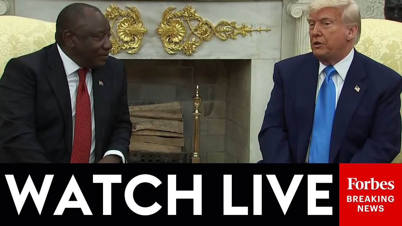 WATCH LIVE: President Trump Hosts South African President Ramaphosa In The Oval Office