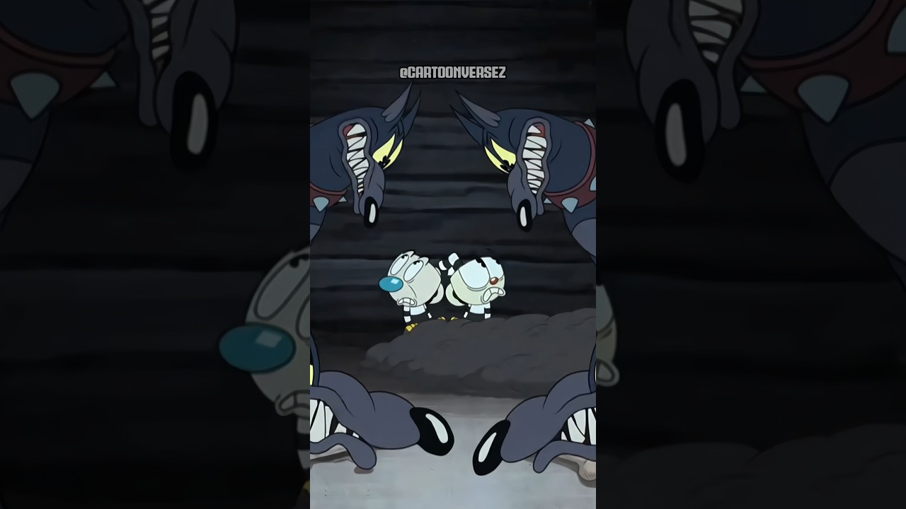 Xicrinho e Caneco tentam escapar da pris&atilde;o 😂 (PT.2) - The Cuphead Show #shorts