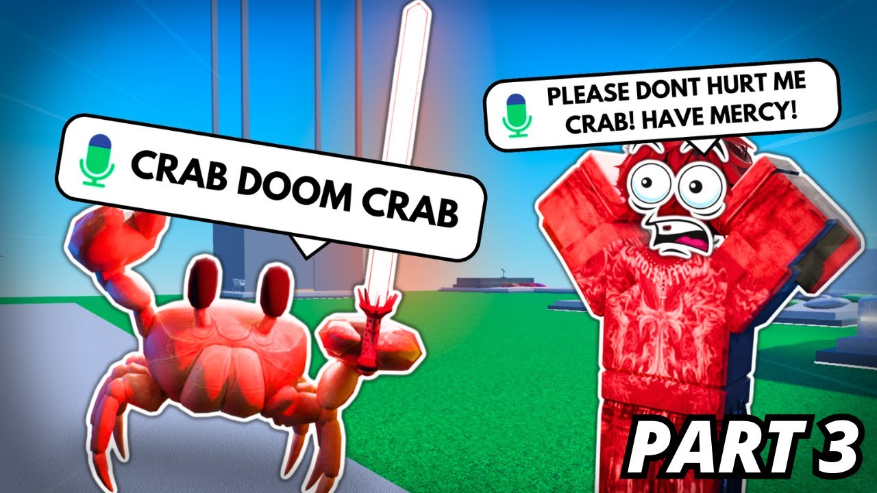 Trolling as a CRAB on ROBLOX...PART 3 | Voice-Chat Trolling