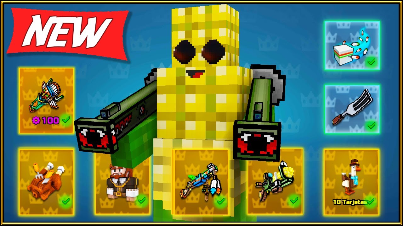 🌽 QU&Eacute; PASA SI COMPRAMOS TODO EL PASE DE BATALLA DE D&Iacute;A DE ACCI&Oacute;N DE GRACIAS 🌽 | Pixel Gun 3D