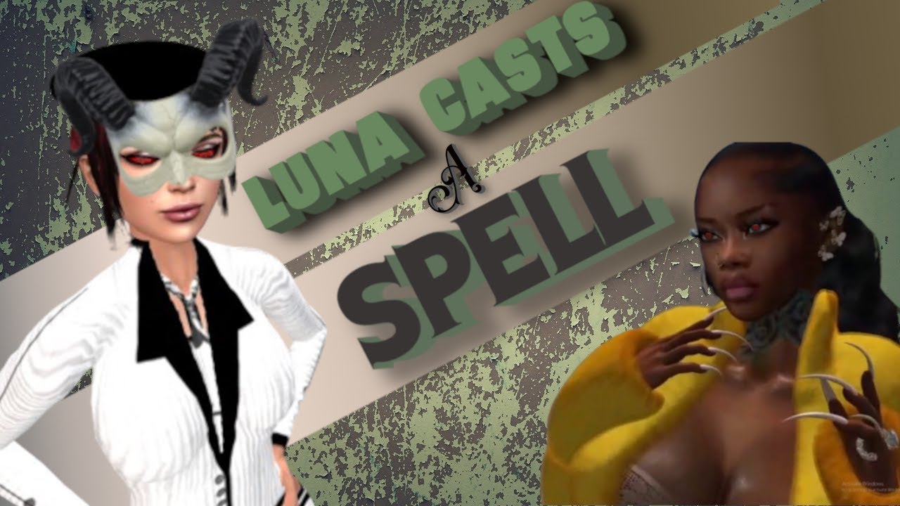 LUNA CASTS SPELLS ON SECOND LIFE - SECOND LIFE TROLLING #secondlife