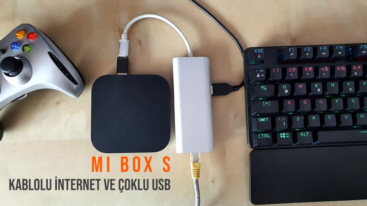 Mi Box S'e Klavye, Fare, Gamepad Bağlama. Birden Fazla Usb Cihazı Kullanma ve Kablolu İnternet