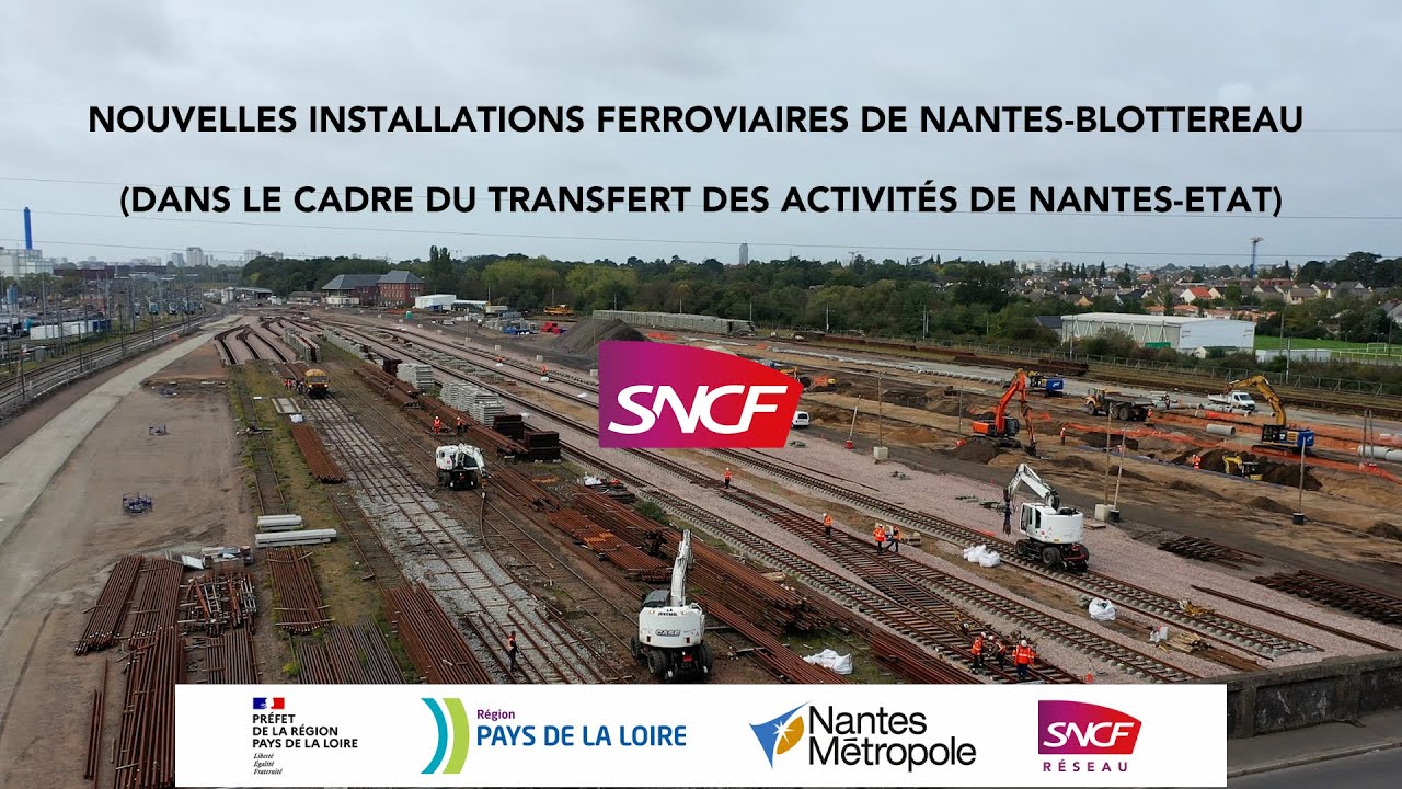 SNCF Nantes  - Nouvelles installations ferroviaires de Nantes Blottereau