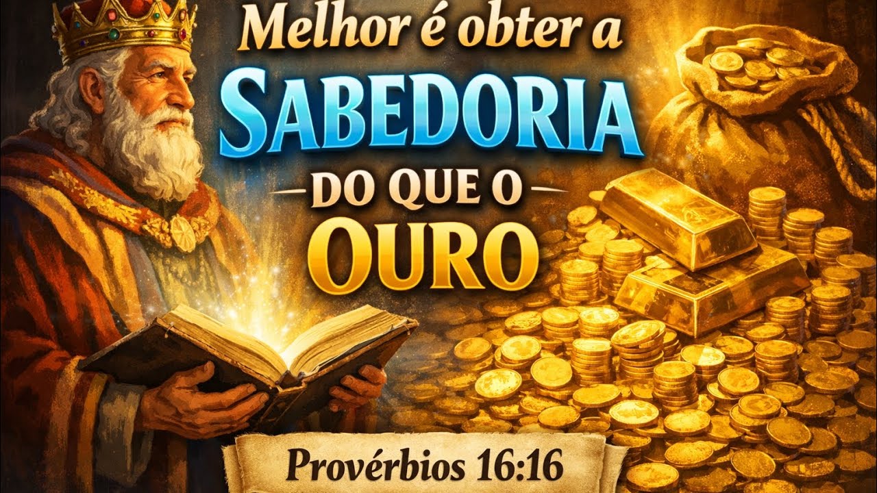 Melhor ter sabedoria do que ouro. Provérbios 16:16