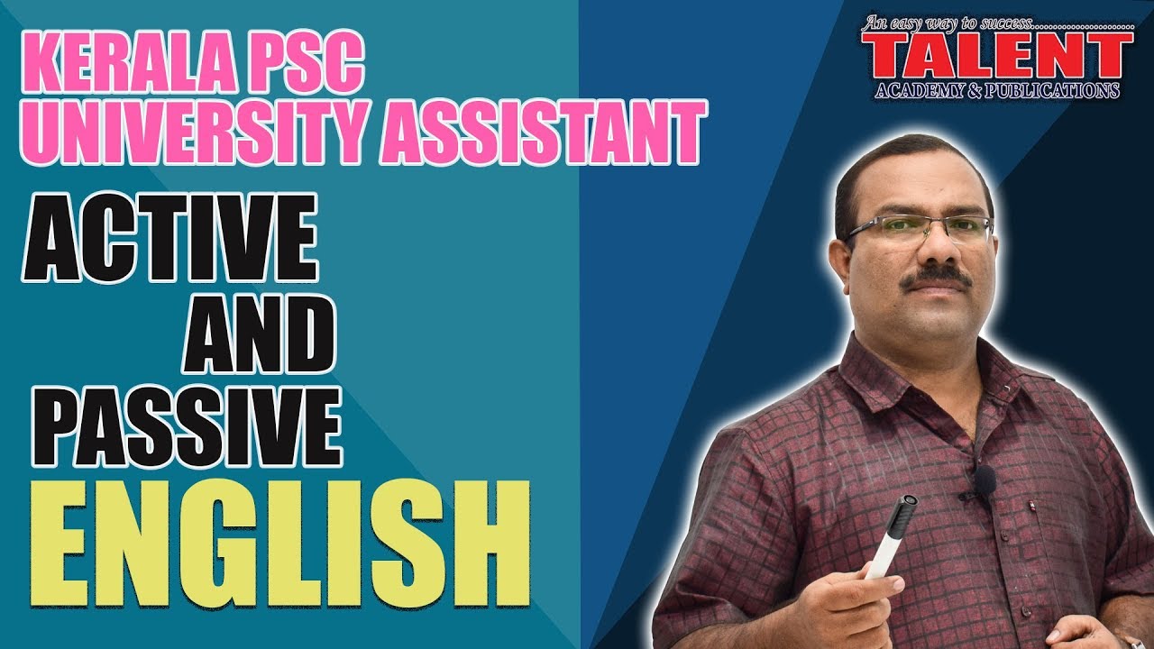 Kerala PSC English Grammar Class - Active and Passive Voice