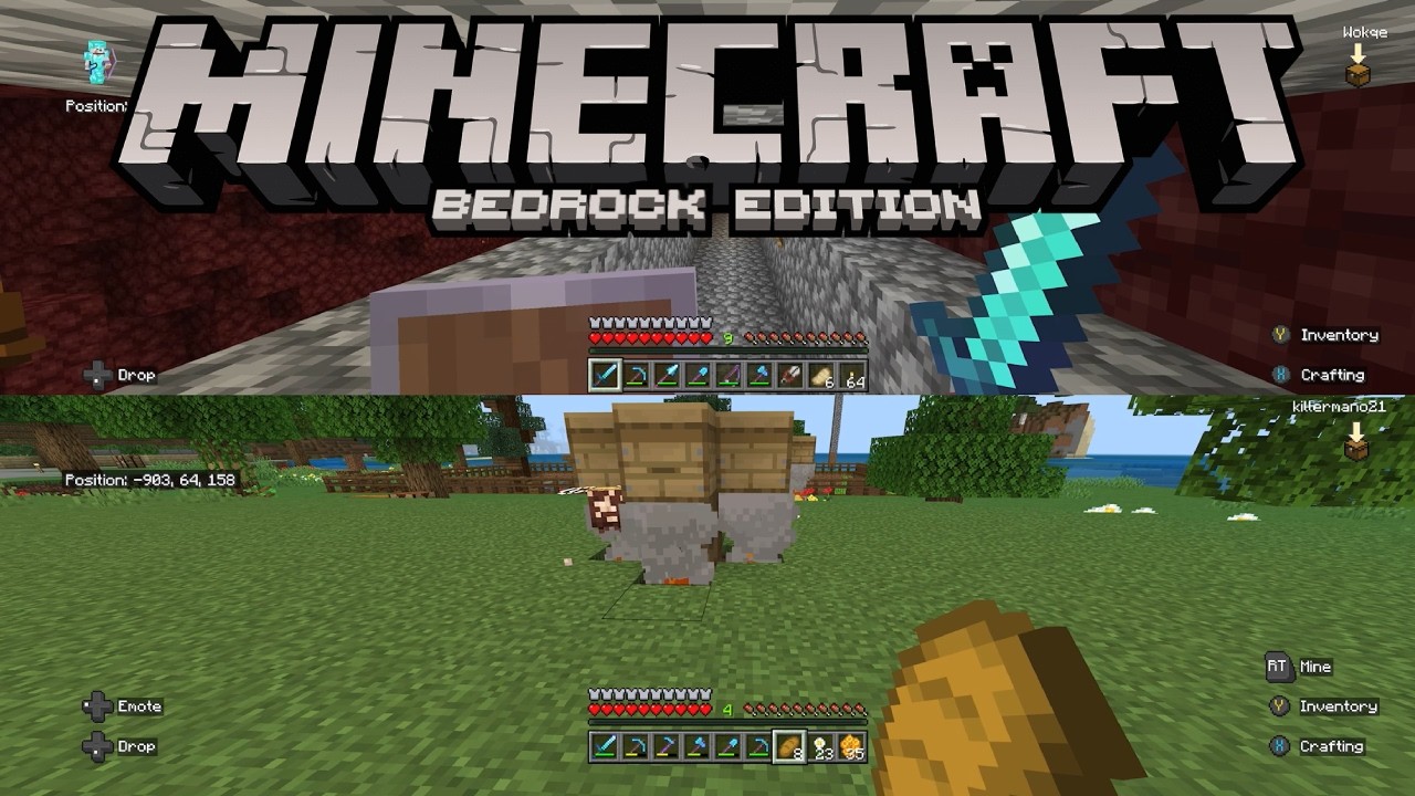 Minecraft Split Screen Gameplay! (Minecraft Survival Episode 31)