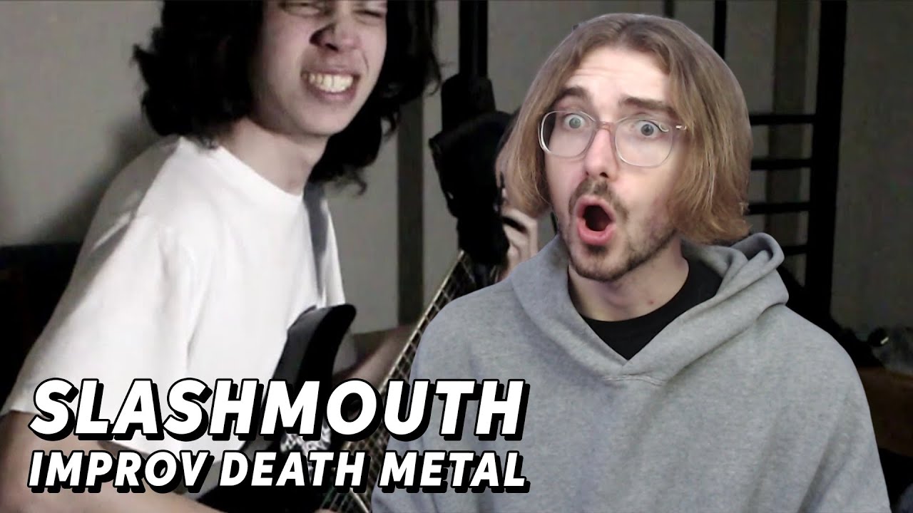 EZ MIL METAL! | SLASHMOUTH - Improvised/On The Spot Death Metal Song (REACTION!!!)