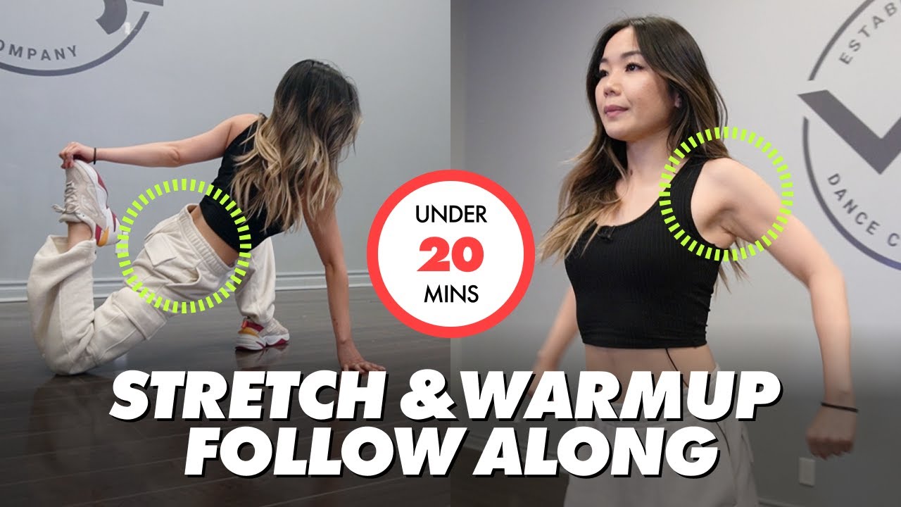 STRETCH/WARMUP FOLLOW ALONG with JAS before a Beginner Hip Hop Class! Updated! | VYbE Dance