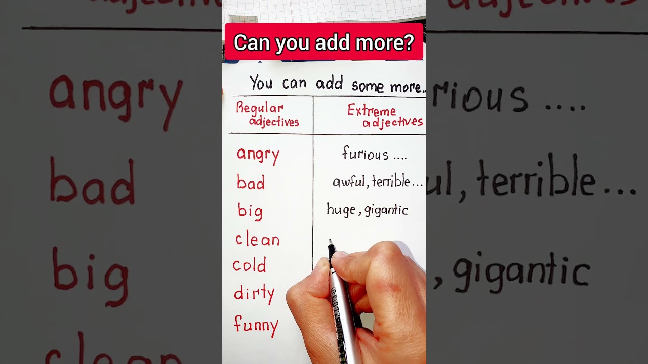 Extreme adjectives