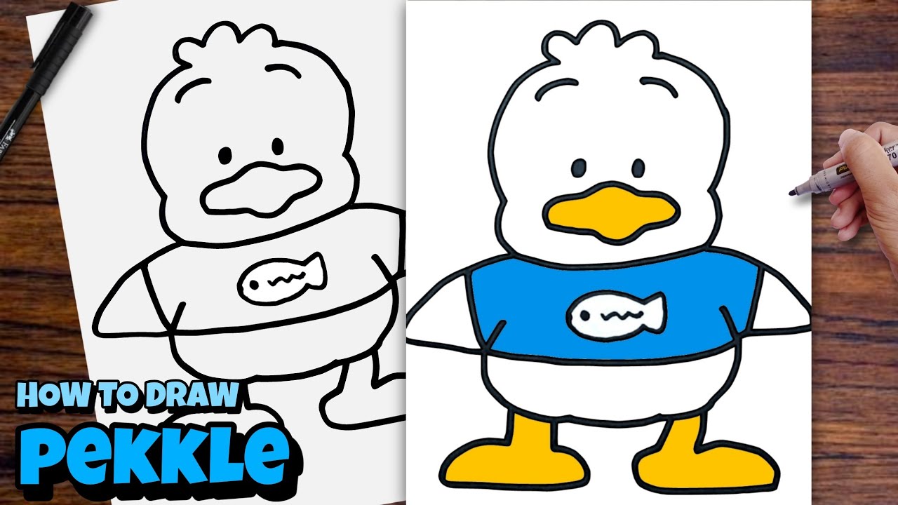 How to draw PEKKLE easy step by step drawing tutorial