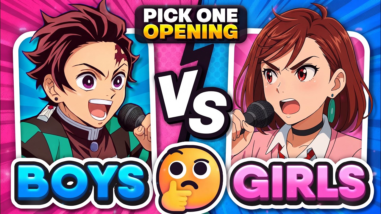 GIRLS vs BOYS: Save One Anime Opening 🎵 Choose Your Favorite Anime Song