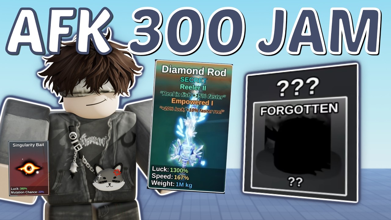 300 Jam AFK Mancing Apakah Dapet Ikan 1/25M FORGOTTEN di FISH IT??!